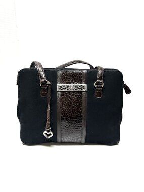 Brighton black shoulder bag with brown snake detail bag # C037039